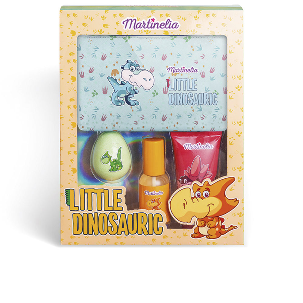 LITTLE DINOSAURIC BAG LOT 4 pcs (100 ml shower gel + 50 ml body mist + 70 g bath bomb + Cosmetic Bag)