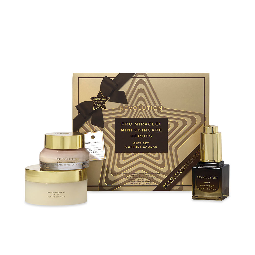 MIRACLE FACIAL CARE SET 3 pcs (Moisturizing cream 15 ml + Firming serum 10 ml + Cleansing balm 30 gr)