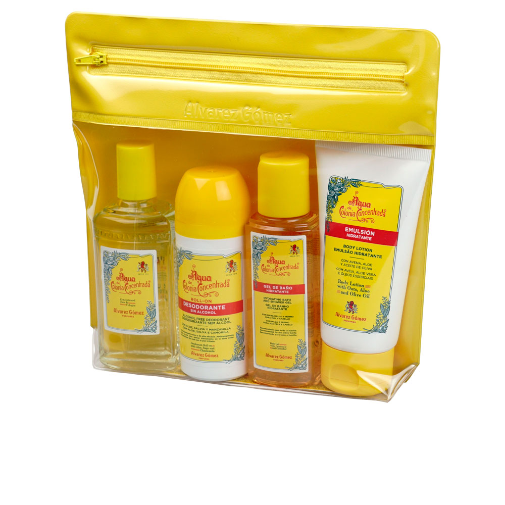 AGUA DE COLONIA CONCENTRADA NECESER VIAJE (concentrated eau de toilette 80 ml + shower gel 90 ml + emulsion 75 ml + deo roll-on 75 ml + toiletry bag)