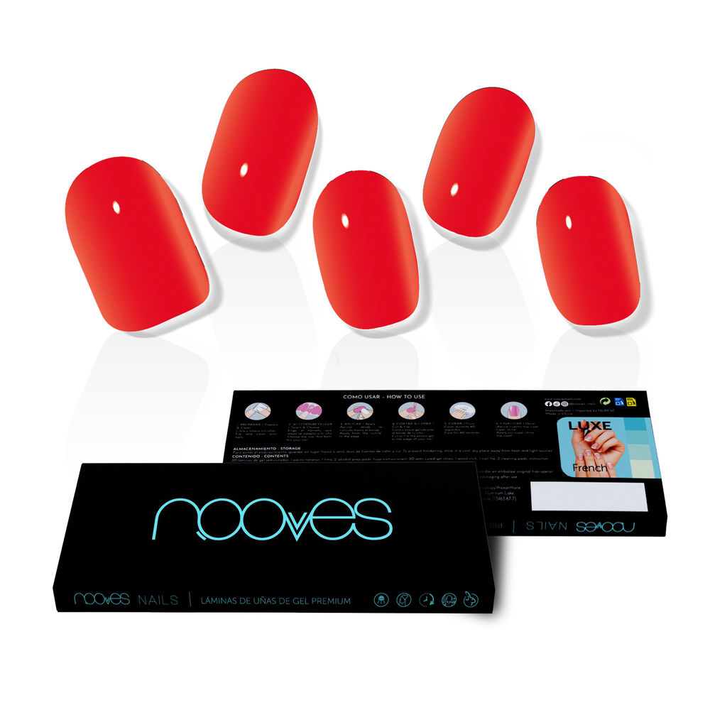 GEL NAIL FILM crimson red premium luxe solid