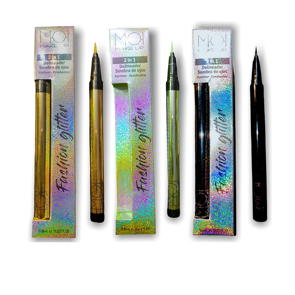 EYELINER EYESHADOWS 2 in 1 PACK 3 pcs (Gold Eye Liner + Silver Eye Liner + Black Eye Liner)