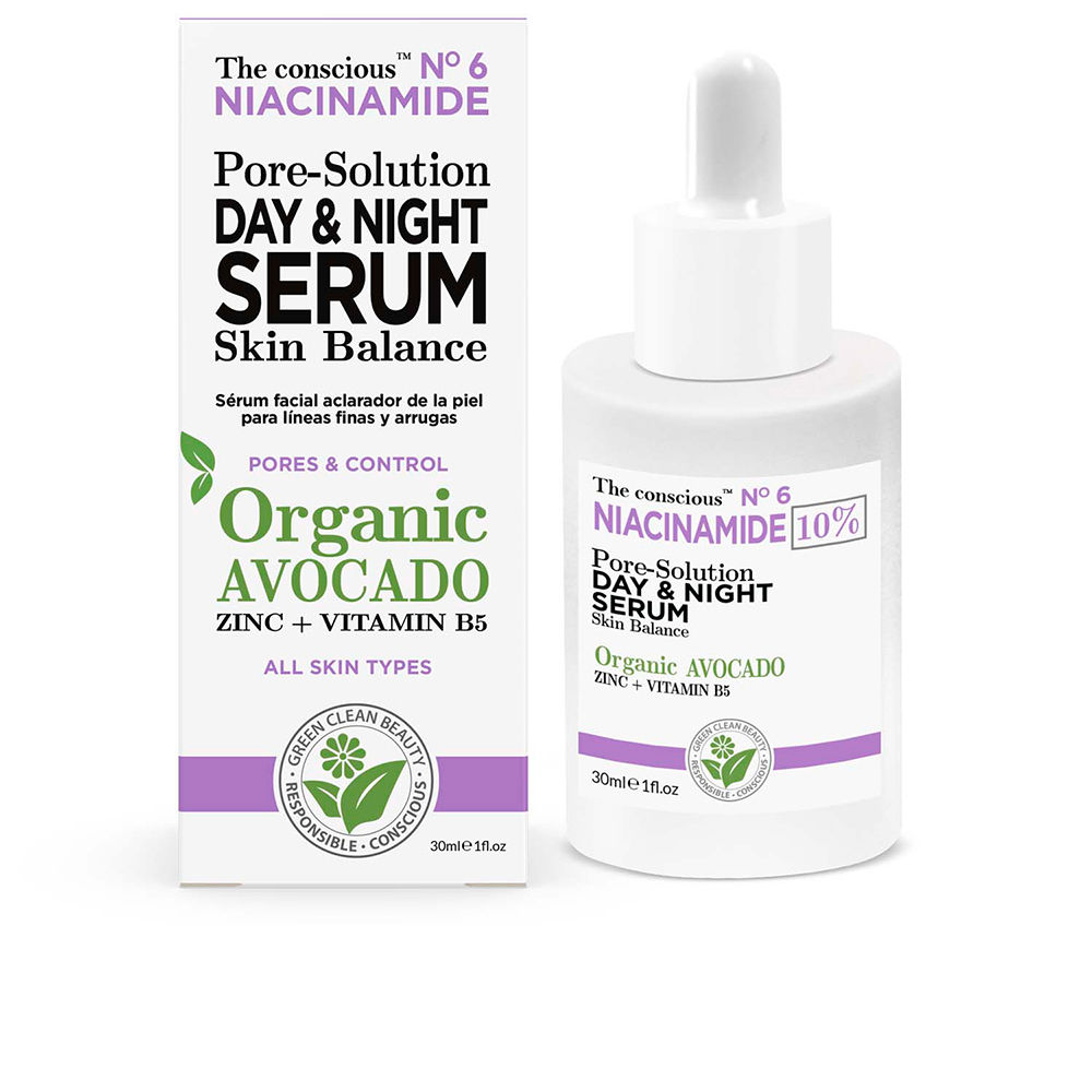 NIACINAMIDE pore-solution day & night serum organic avocado