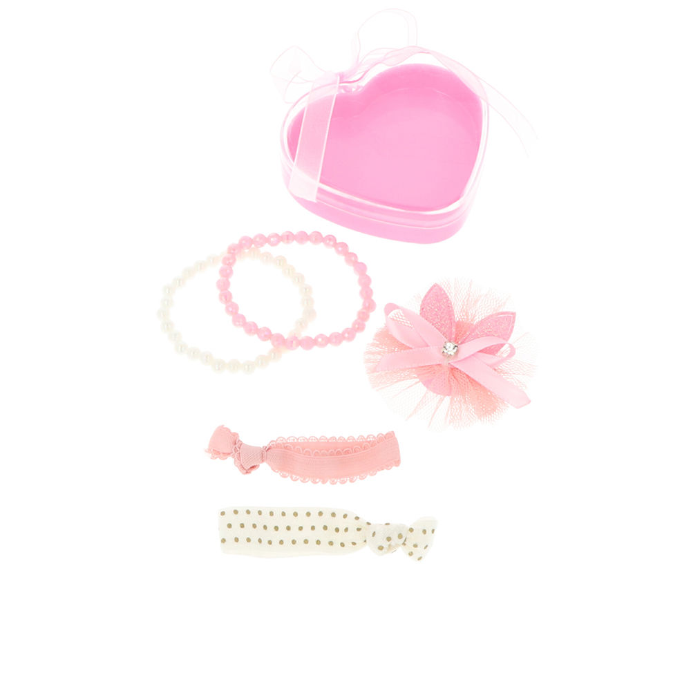 ACCESSORIES BOX lot 5 pcs (4 bracelets + Hair accessory)