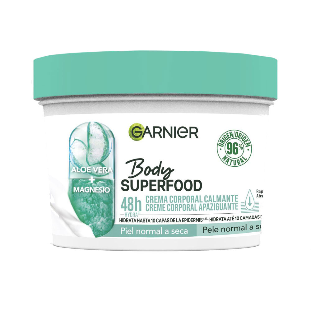 BODY SUPERFOOD ALOE VERA crema corporal calmante piel normal a seca