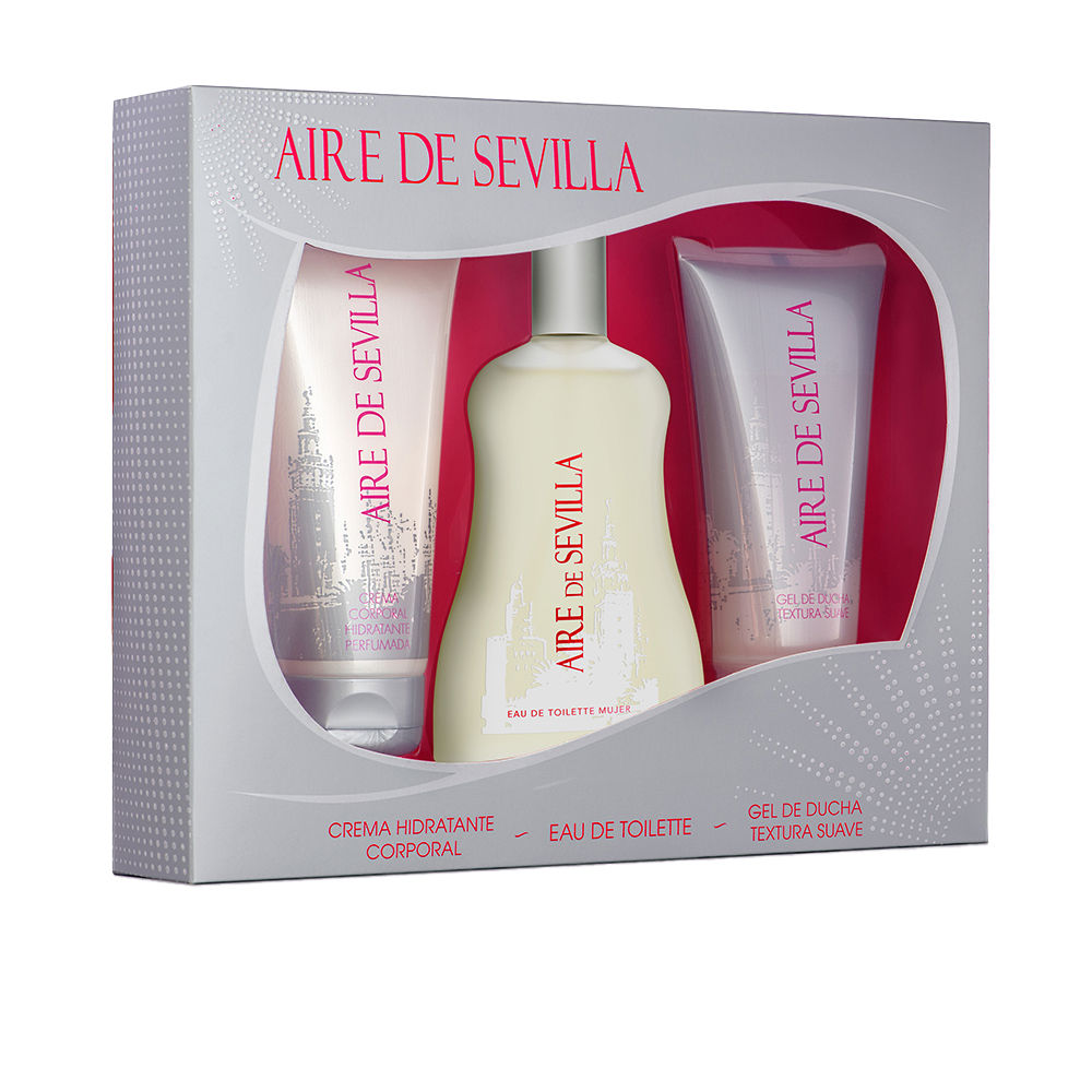 AIR OF SEVILLE ORIGINAL LOT 3 pcs (Eau de Toilette spray 100 ml + Body cream 150 ml + Exfoliating gel 150 ml)