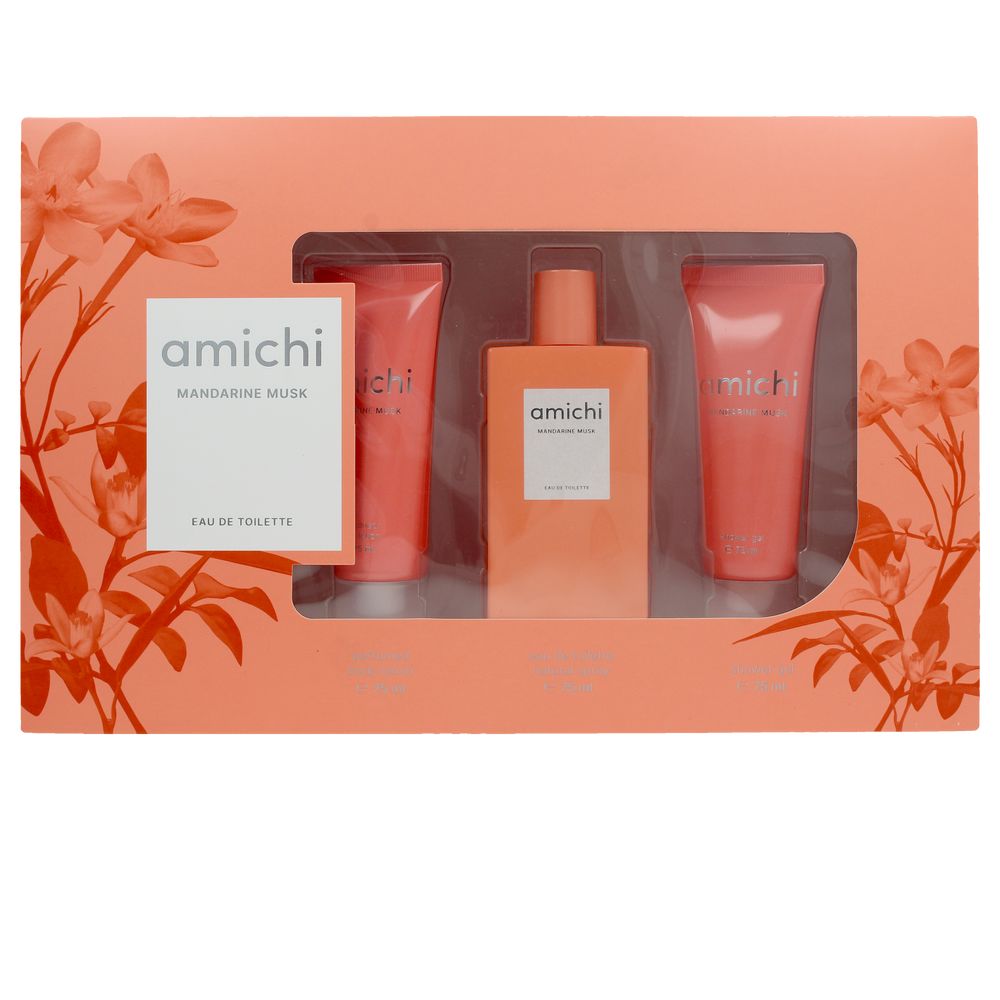 AMICHI MANDARINE MUSK LOT (Eau de Toilette vaporizador 75 ml + gel ducha 75 ml + body milk 75 ml)