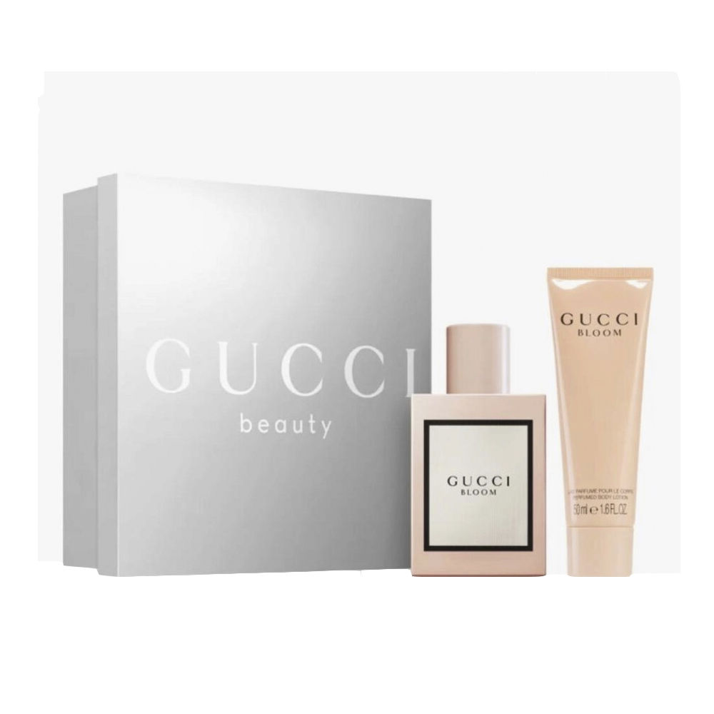 GUCCI BLOOM CASE 2 pcs (Eau de Parfum spray 50 ml + body lotion 50 ml)