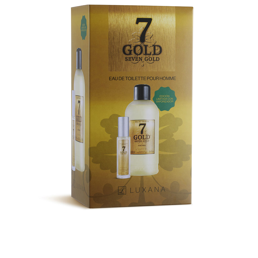 SEVEN GOLD CASE 2 pcs (Eau de Toilette spray 1000 ml + Eau de Toilette spray 30 ml)