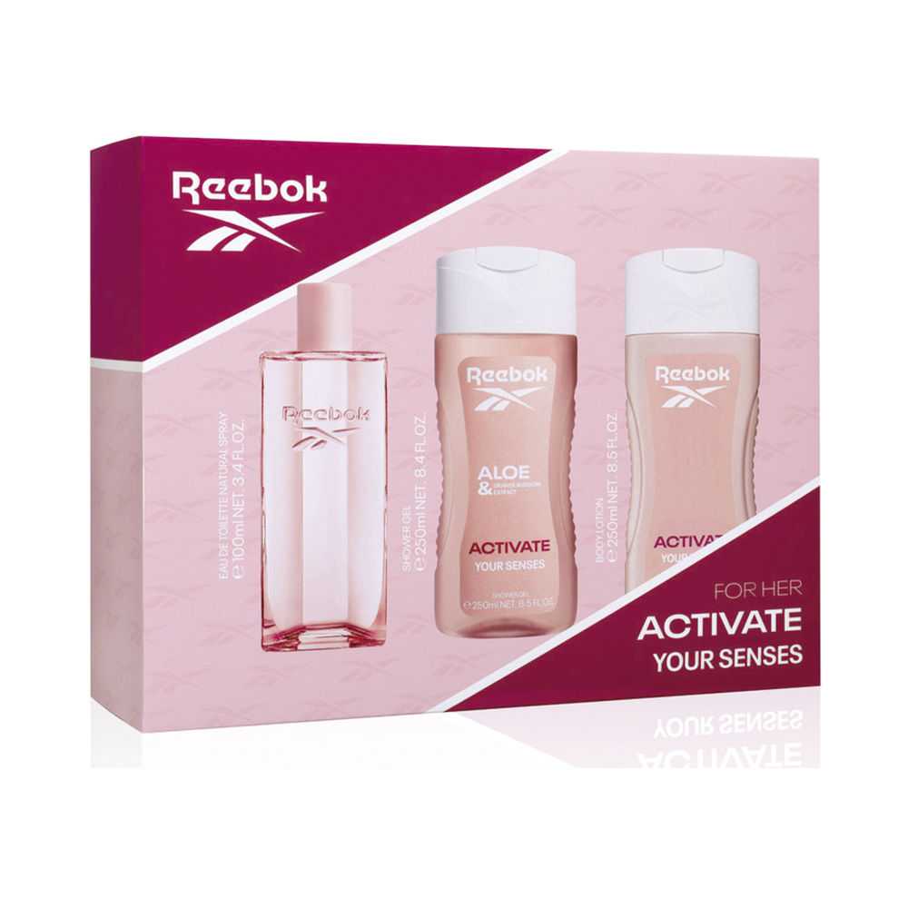 ACTIVATE YOUR SENSES WOMAN CASE 3 pcs (Eau de Toilette spray 100 ml + Shower Gel 250 ml + Body Lotion 250 ml)