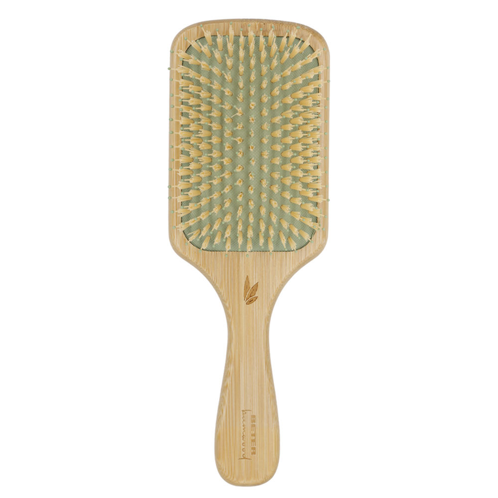 BAMWOOD pneumatic racket brush nylon bristles