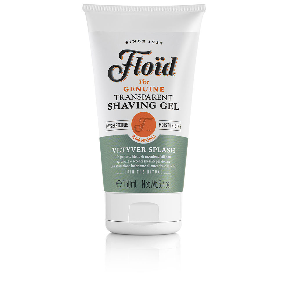 FLOÏD transparent shaving gel vetyver splash