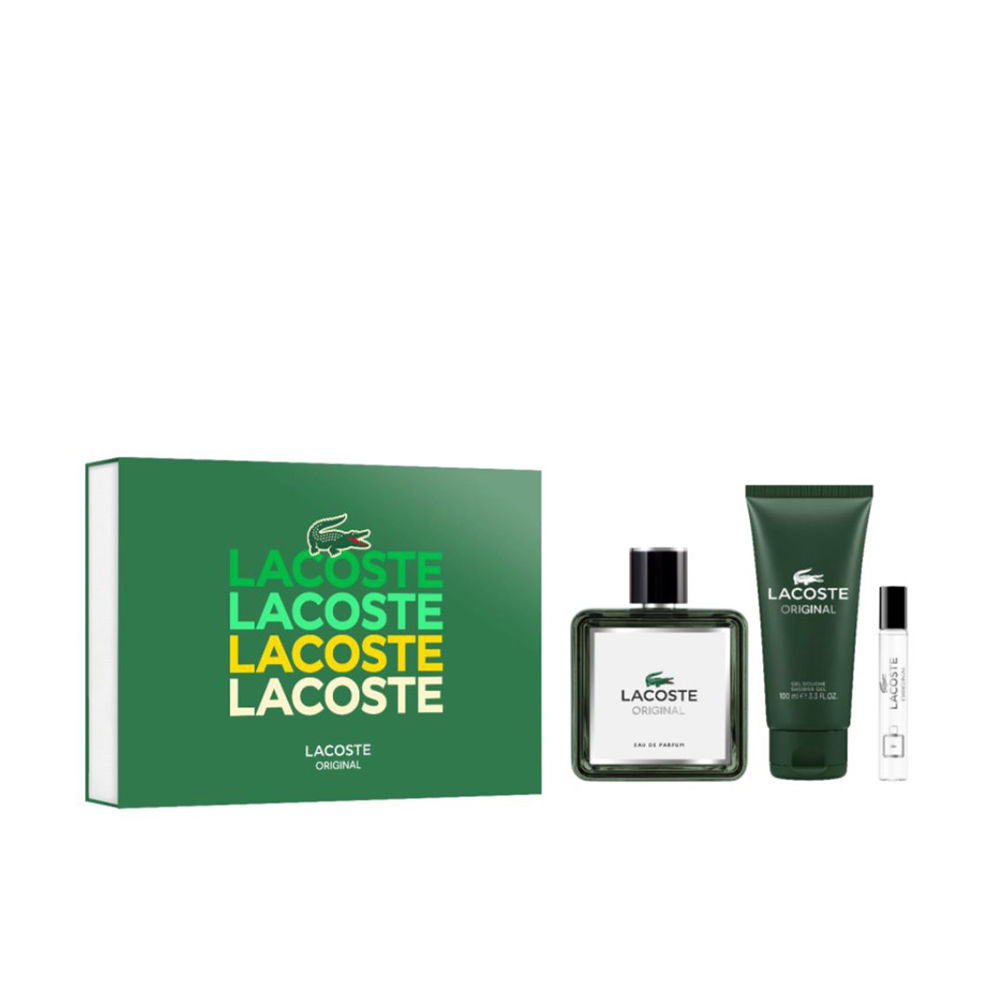 LACOSTE ORIGINAL 3-piece set (Eau de Parfum spray 100ml + Eau de Parfum spray 7.5ml + Shower gel 100ml)