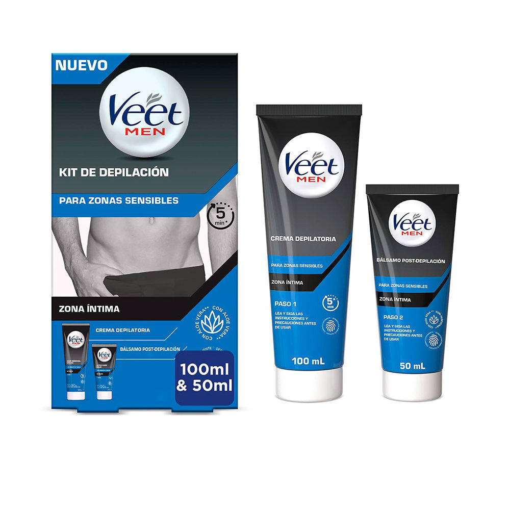 VEET MEN 2-STEP HAIR REMOVAL KIT sensitive areas