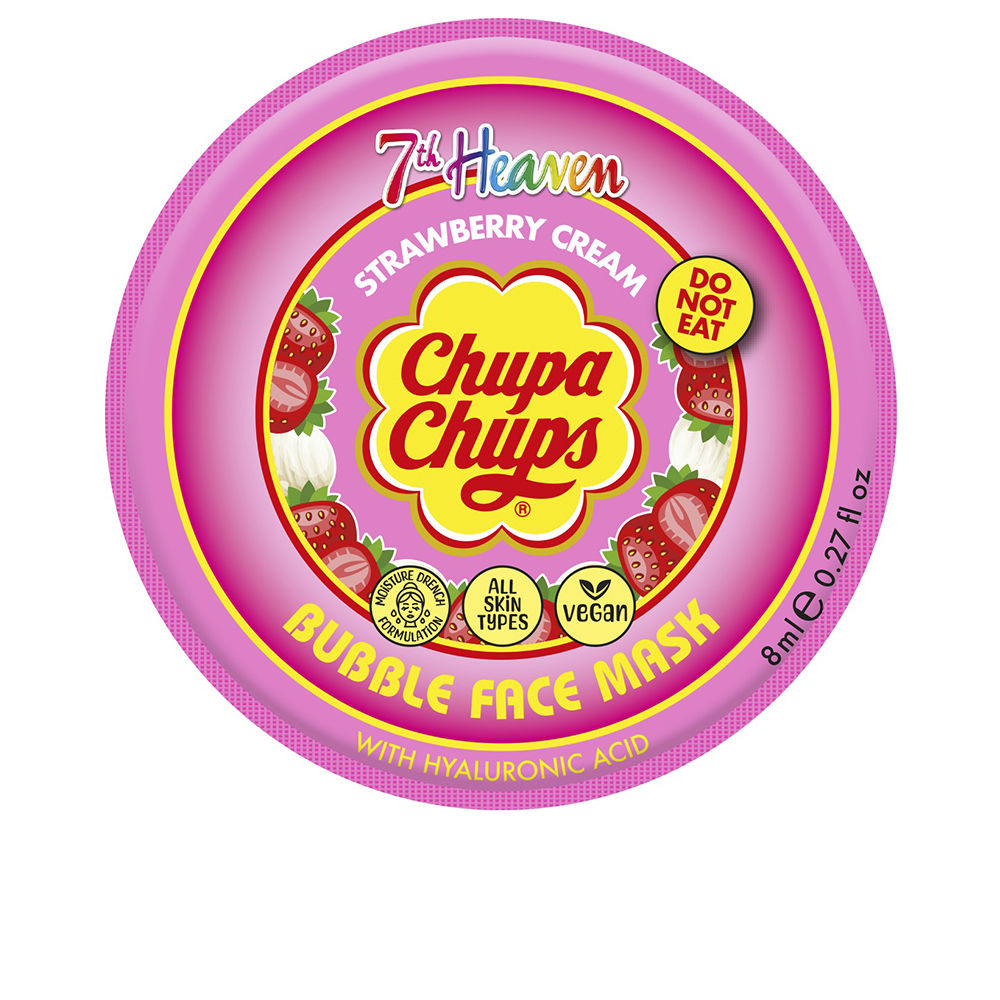 CHUPA CHUPS strawberry and cream bubble mask