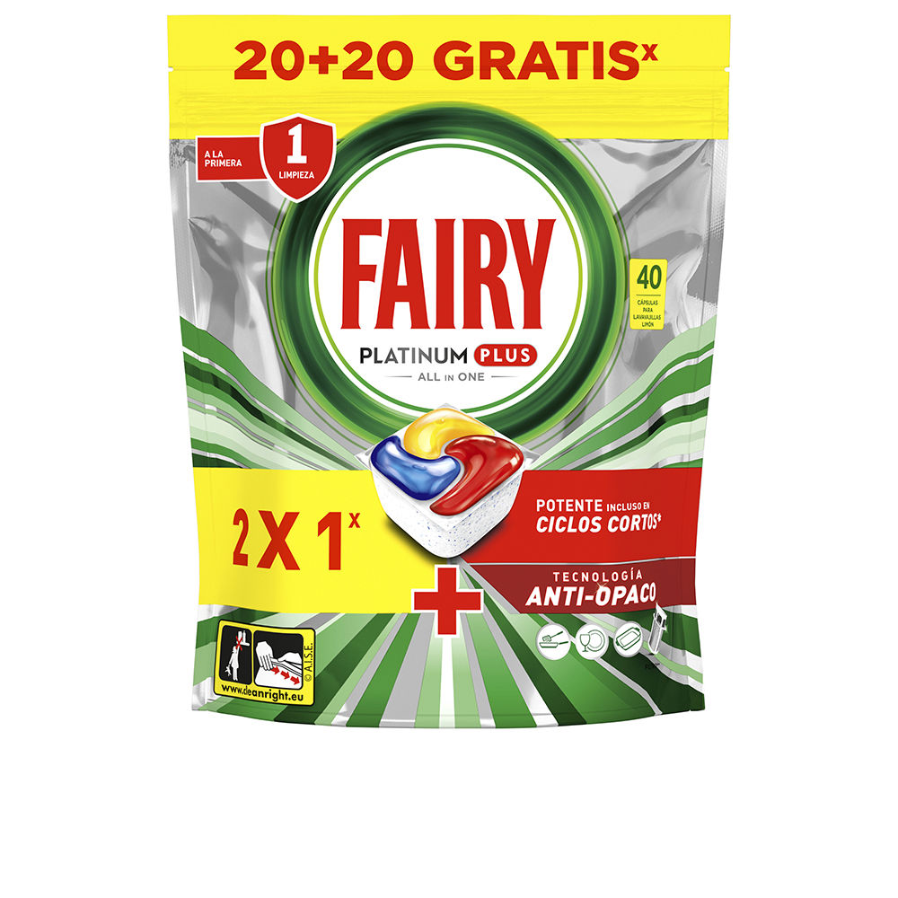 FAIRY PLATINUM PLUS dishwasher 40 capsules