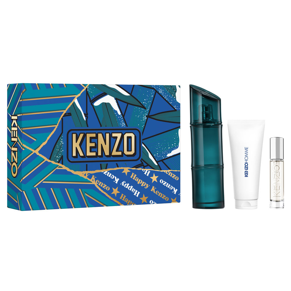 KENZO HOMME CASE 3 pcs (Eau de Toilette spray 110 ml + Shower gel 75 ml + Eau de Toilette spray 10 ml)