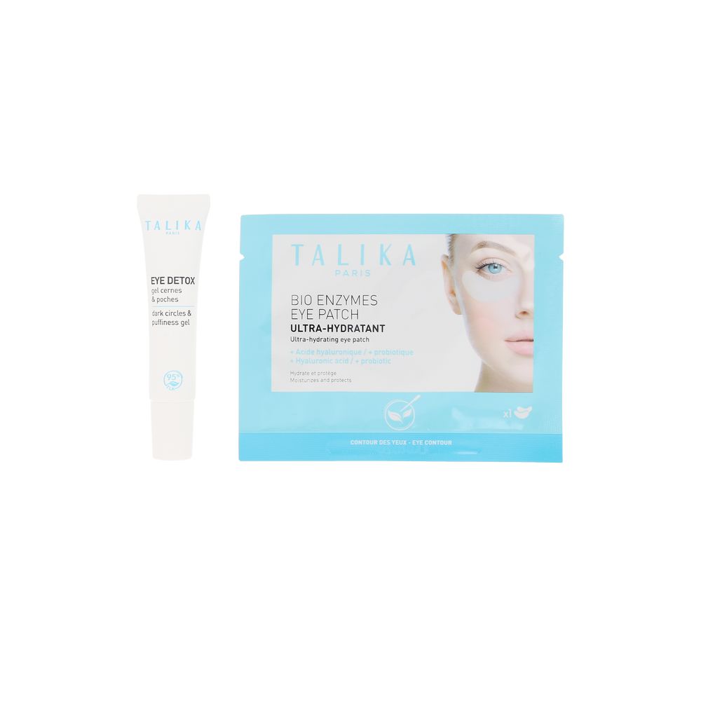 EYE DETOX + BIO ENZYMES EYE PATCH CASE 2 pcs (Eye contour gel 10 ml + Eye contour patches 1 unit)