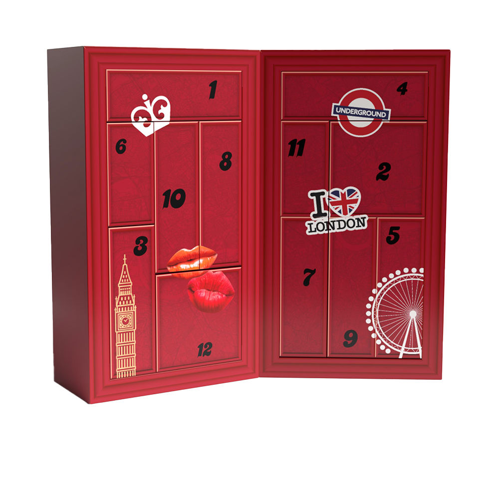 ADVENT CALENDAR 12 pcs (Eyeliner 1 unit + Nail polish 1 unit + Eyebrow pencil 1 unit + Nail polish 1 unit + Concealer 1 unit + Bronzer 1 unit + Lipstick 1 unit + Lip gloss 1 unit + Blush 1 unit + Eyebrow pencil 1 unit + Eyeliner 1 unit + Mascara 1 unit)